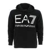 Emporio Armani EA7 Sweatshirts &amp; Hoodies Black, Herr