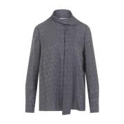 Valentino Grå Skjortor för Kvinnor Aw24 Gray, Dam