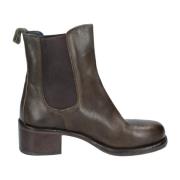 Moma Läder Ankelboots för Kvinnor Brown, Dam