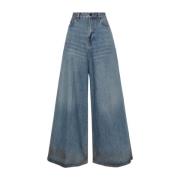 Haikure Boyfit Over Jeans Blue, Dam