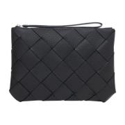 Bottega Veneta Intreccio Svart Clutchväska Black, Herr