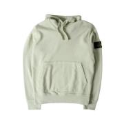 Stone Island Grön Pistage Hoodie Klassisk Stil Green, Herr