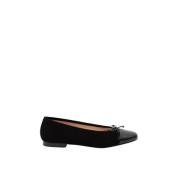 Parallele Svarta Mocka Ballettflats Black, Dam