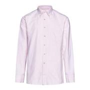 D4.0 Randiga Button-Down Oxford Skjortor Pink, Herr