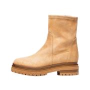 Poche Paris Ankelboots Beige, Dam