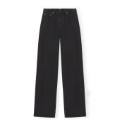 Ganni Stretch Denim Andi Jeans Black, Dam