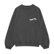 Anine Bing Daydreams Sweatshirt Tvättad Svart Gray, Dam