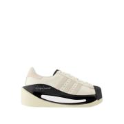 Y-3 Vita Läder Superstar Sneakers White, Herr