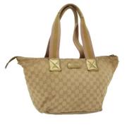 Gucci Vintage Pre-owned Canvas totevskor Brown, Dam