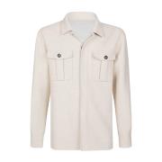 Eleventy Ull Overshirt Ej Reversibel Beige, Herr