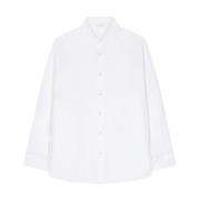 Dries Van Noten Vit Bomull Klassisk Krage Skjorta White, Dam