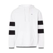 Tommy Jeans College-inspirerad Oversized Hoodie Vit White, Herr