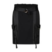 Liu Jo Paperbag Mini Kjol Black, Dam