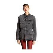 Mason's Gabardine Stretch Field Jacket Blå Black, Dam