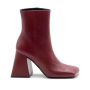 Vic Matié Mörkröd Minimalistisk Bootie Ming Red, Dam