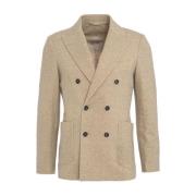 Circolo 1901 Beige Blazer Aw24 Beige, Herr