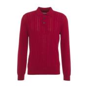 Roberto Collina Röd Stickat Aw24 Modell 190cm Red, Herr