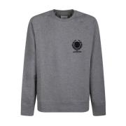 Givenchy Ljusgrå Sweatshirt med Broderad Logotyp Gray, Herr