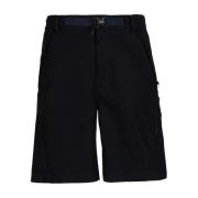 C.p. Company Svarta Bomullslast Shorts Blue, Herr