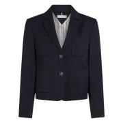 Tommy Hilfiger Ökenhimmel Kort Blazer Blue, Dam