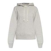 Saint Laurent Hoodie med logotyp Gray, Dam