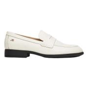 Tommy Hilfiger Klassisk Beige Läderloafer Beige, Dam