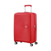 American Tourister Expanderbar Spinner Resväska Röd Red, Unisex