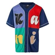 Karl Kani Varsity Block Pinstripe Baseball Skjorta Multicolor, Herr