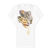 Isabel Marant Étoile T-shirt `Eabine` White, Dam