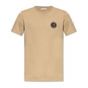 Moncler T-shirt med logopatch Beige, Herr