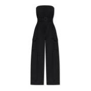 Saint Laurent Cassandre Strapless Jumpsuit Black, Dam