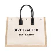 Saint Laurent ‘Rive Gauche’ shopper väska Beige, Dam