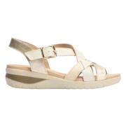 Pitillos Platta Sandaler Beige, Dam