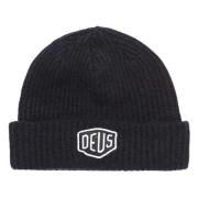 Deus Ex Machina Shield Beanie Wool Cap Black, Herr