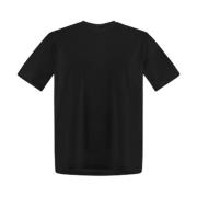 Herno Superfin Bomull Stretch T-shirt i Svart Black, Herr