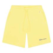 Champion Genomskinliga Script Logo Shorts Yellow, Herr