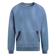 Guess Dene Cn Sweatshirt - Stilren och Bekväm Blue, Herr