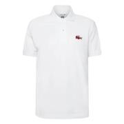 Lacoste Col Bordcotes Ma T-shirt White, Herr