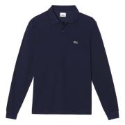 Lacoste Klassisk passform långärmad polo Blue, Herr