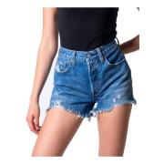 Levi's Blå Bomullsshorts Vår/Sommar Kvinnor Blue, Dam