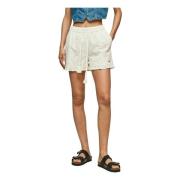 Pepe Jeans Short Shorts White, Dam