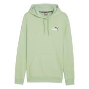 Puma Ess+ 2 Col Small Logo Hoodie Green, Herr