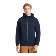 Timberland Zip Hoodie Blue, Herr