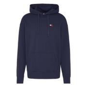 Tommy Hilfiger Badge Relaxed Fit Hoody Hoodie Blue, Herr