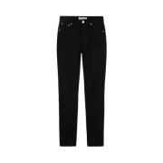 Trussardi Slim-fit Denim Byxor Black, Dam