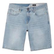 Volcom Løser Denim Shorts Blue, Herr