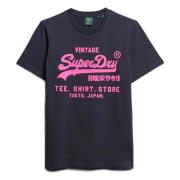 Superdry Neon Vl T Shirt Ub T-shirt Gray, Herr