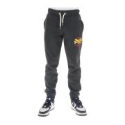 Superdry Tryckta svarta byxor Stiligt mönster Black, Herr