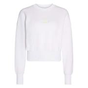 Calvin Klein Jeans Hoodie White, Dam