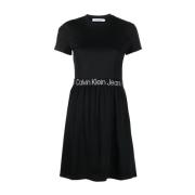 Calvin Klein Jeans Short Dresses Black, Dam